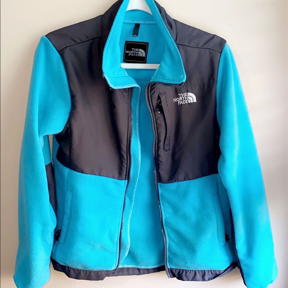 Blue North Face jacket